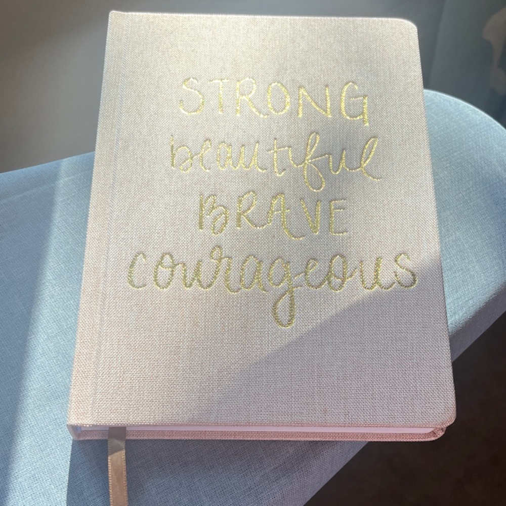 Inspirational Pink and Gold Journal